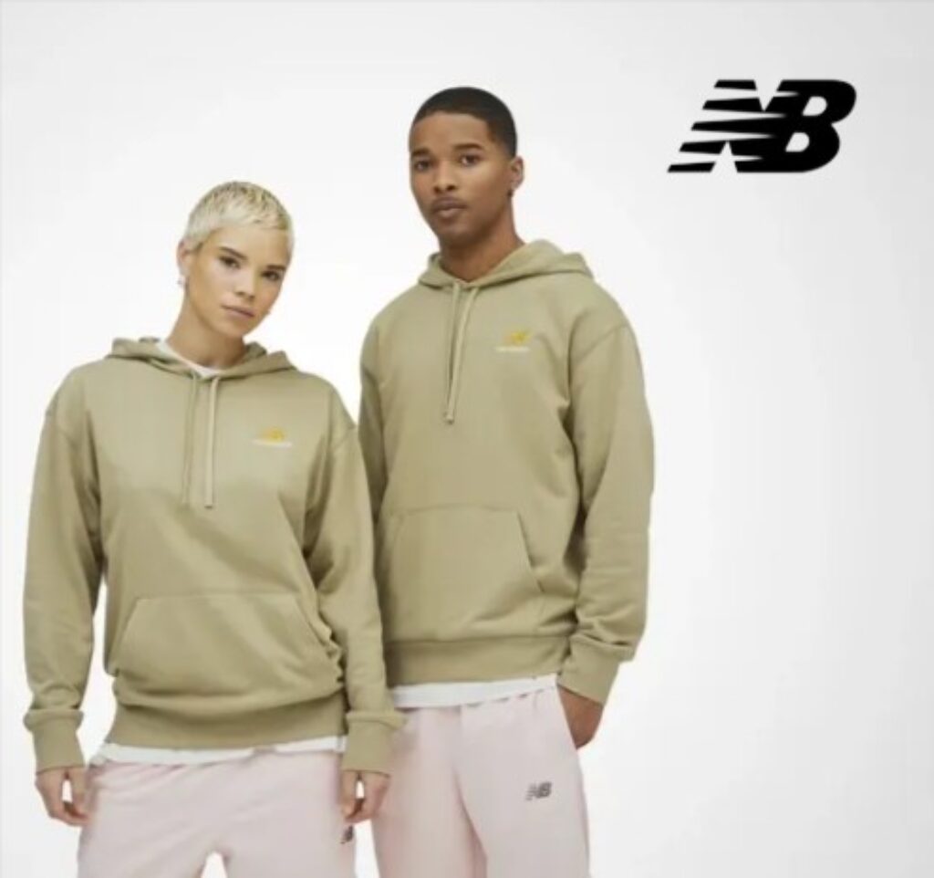 New Balance Essentials French Terry Hoodie Oliv Einhalb Sneaker Store