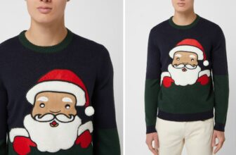 Only Sons Pullover mit weihnachtlichem Motiv Modell Xmas marineblau online kaufen