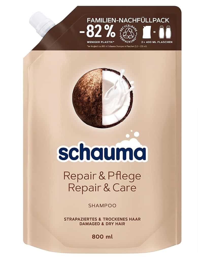 Schauma Shampoo Repair &Amp; Pflege Nachfüllpack ( Ml), Haarshampoo Repariert Das Haar Und Sorgt Für