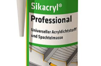 Sika Sikacryl Professional vielseitiger Acryldichtstoff und Spachtelmasse ml weiß Amazon de Baumarkt