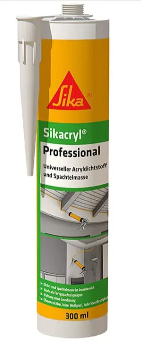 Sika – Sikacryl Professional, vielseitiger Acryldichtstoff und Spachtelmasse, 300 ml, weiß für 2,50 € inkl. Versand (statt 4,00 €)