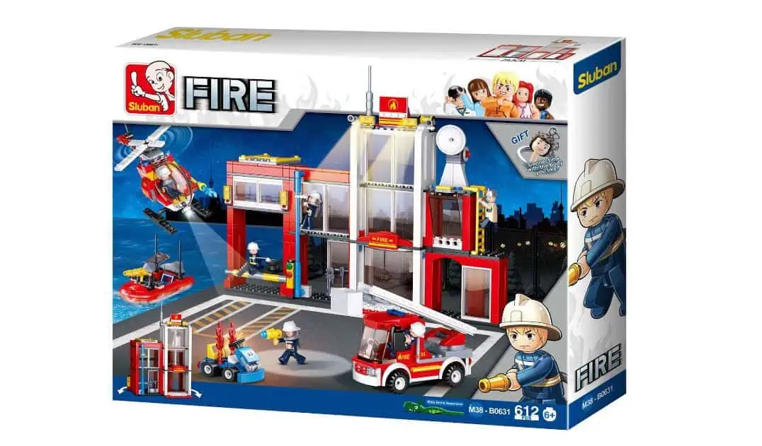 Sluban Feuerwache Set (612-tlg.) für 22,33 € inkl. Versand (statt 51,50 €)