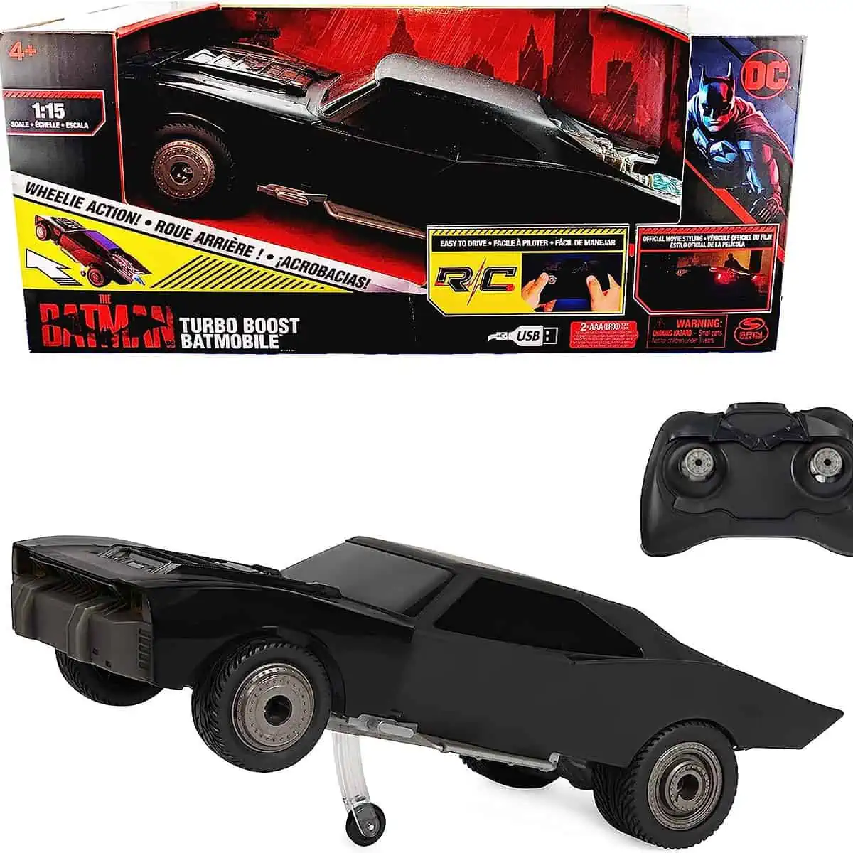 Spin Master Turbo Boost Batmobile (6061300) ferngesteuertes Auto (Maßstab 1:15) für 14,99 € inkl. Prime-Versand (statt 29,99 €)