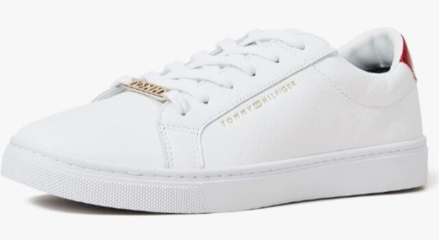 Tommy Hilfiger Damen Sneakers Essential Sneaker Weiss Rwb Amazon de Fashion