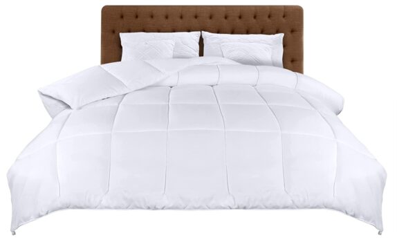 Utopia Bedding Bettdecke x cm Sommerdecke GSM Fuellung Mikrofaser Steppdecke weiss A