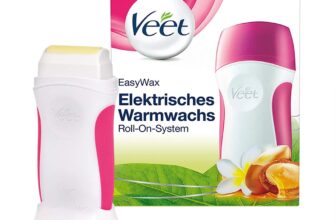 Veet EasyWax Elektrisches Warmwachsgeraet mit Roll On System – Fuer bis zu Tage glatte Haut – x G