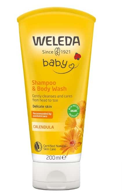 Weleda Bio Baby Calendula Waschlotion Shampoo Naturkosmetik Schonendes Duschgel Fuer