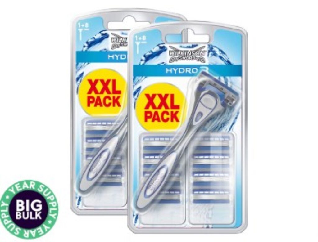 Wilkinson Sword Hydro3 Rasierer + 8 Ersatzklingen 