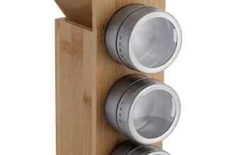 axentia Gewuerzstaender holzfarben Silber transparent ca. x x cm Amazon.de Kueche Haush