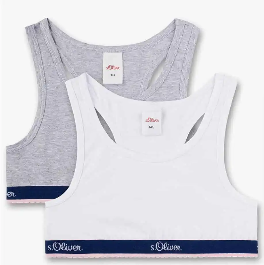s.Oliver Mädchen Bustier im Doppelpack für 8,99 € inkl. Prime-Versand (statt 14,94 €)