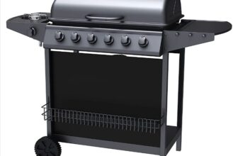 tepro Gasgrill Hampton Grillflaeche ca × cm Schwarz Amazon de Garten