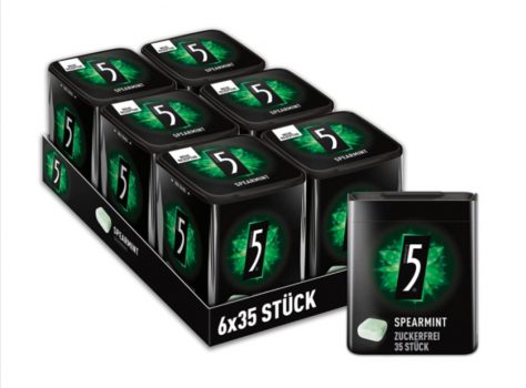 GUM Spearmint Kaugummi Frischer Atem Zuckerfrei Großpackung Dosen x Dragees