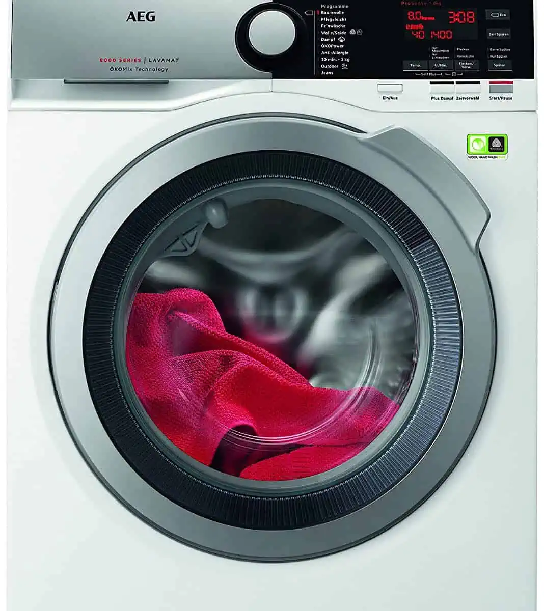 AEG L8FE74485 Waschmaschine (8 kg, ÖKOMix – Faserschutz, Energieklasse B) für 499,90 € inkl. Lieferung (statt 606,90 €)