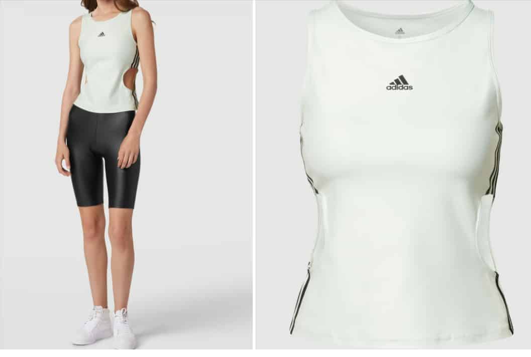 Adidas Sportswear Damen Tanktop Mit Seitlichen Cut-Outs