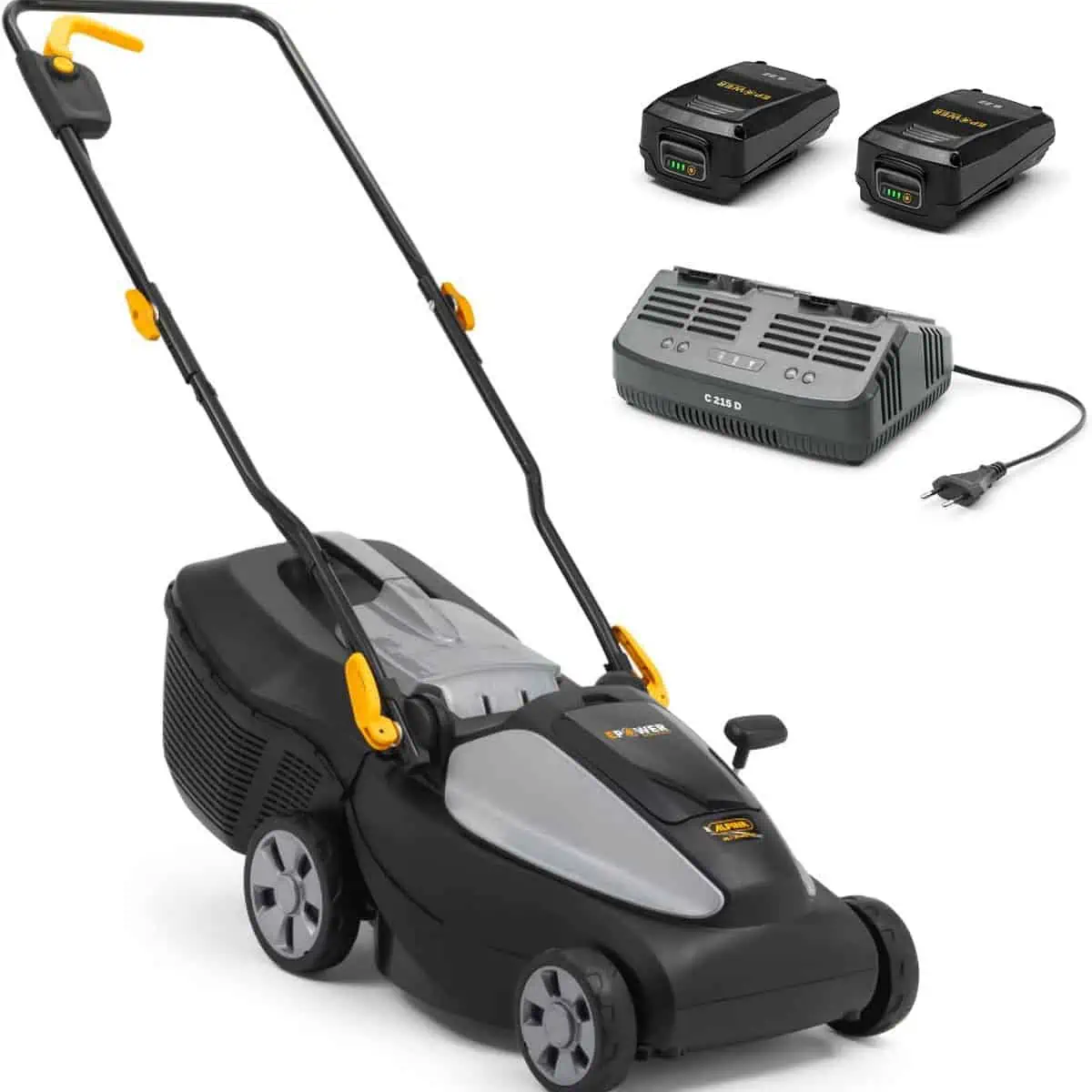 Alpina Akku Rasenmäher AL1 3420 Li Kit (34cm Schnittbreite, mit 2x 20V (2Ah) Akkus & Ladegerät, 35L Korb) für 129,99 € inkl. Versand (statt 169,15 €)