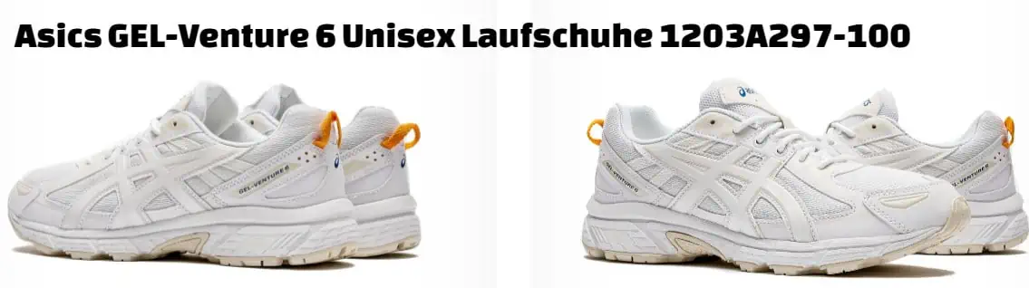 [Exklusiv] Asics GEL-Venture 6 Unisex Laufschuhe 1203A297-100 (Gr. 37,5 bis 46,5) für 63,96 € inkl. Versand