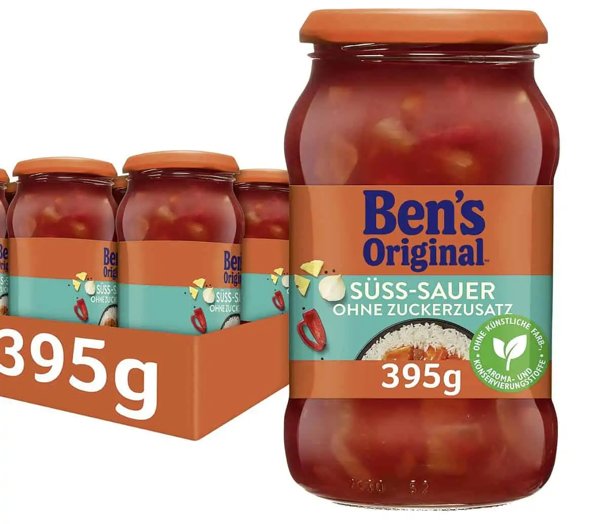 Ben’s Original Sauce Süß-Sauer Ohne Zuckerzusatz, 6 Gläser (6 x 395 g) ab 8,71 € inkl. Prime-Versand