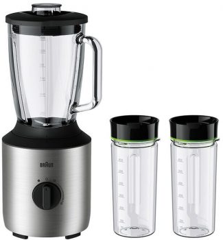 Braun PowerBlend JB Standmixer + Smoothie ToGo Flaschen