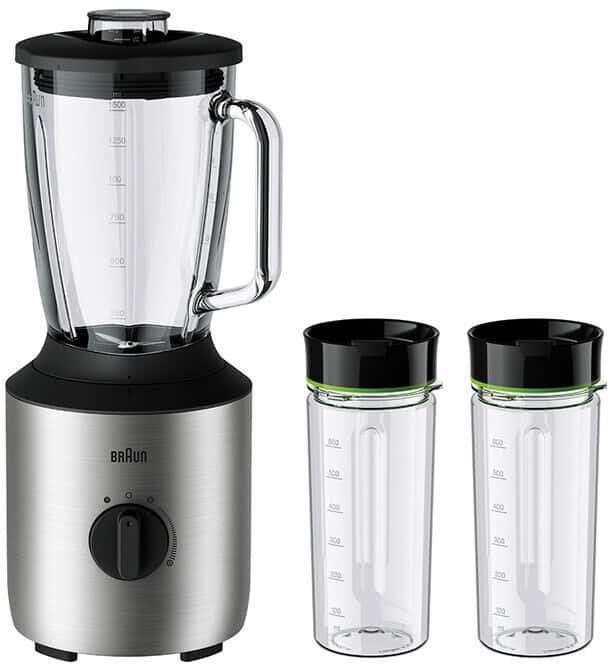 Braun Powerblend Jb Standmixer + Smoothie Togo Flaschen