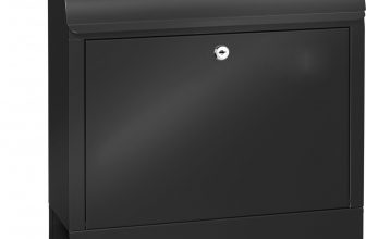 Burg Wächter Scandic Briefkasten mit Zeitungsfach in schwarz