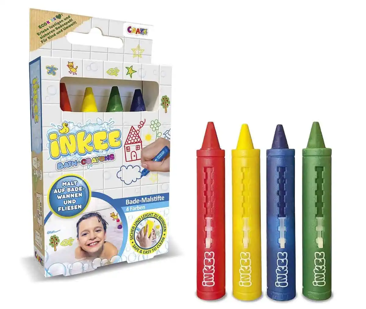 CRAZE INKEE Bath Crayons Kinder Bade Buntstifte für 2,45 € inkl. Prime-Versand (statt 3,49 €)