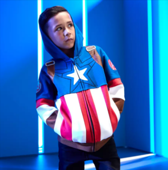 Captain America Kapuzensweatshirt mit Reißverschluss für Kinder shopDisney