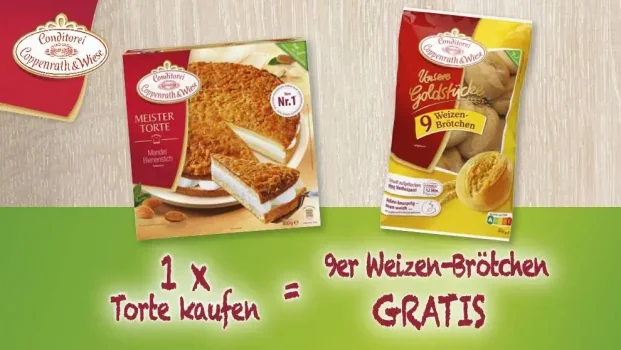 Coppenrath & Wiese Torte kaufen + er Unsere Goldstücke Weizen Brötcen gratis