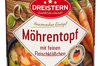 Dreistern Möhreneintopf mit Fleischklößchen