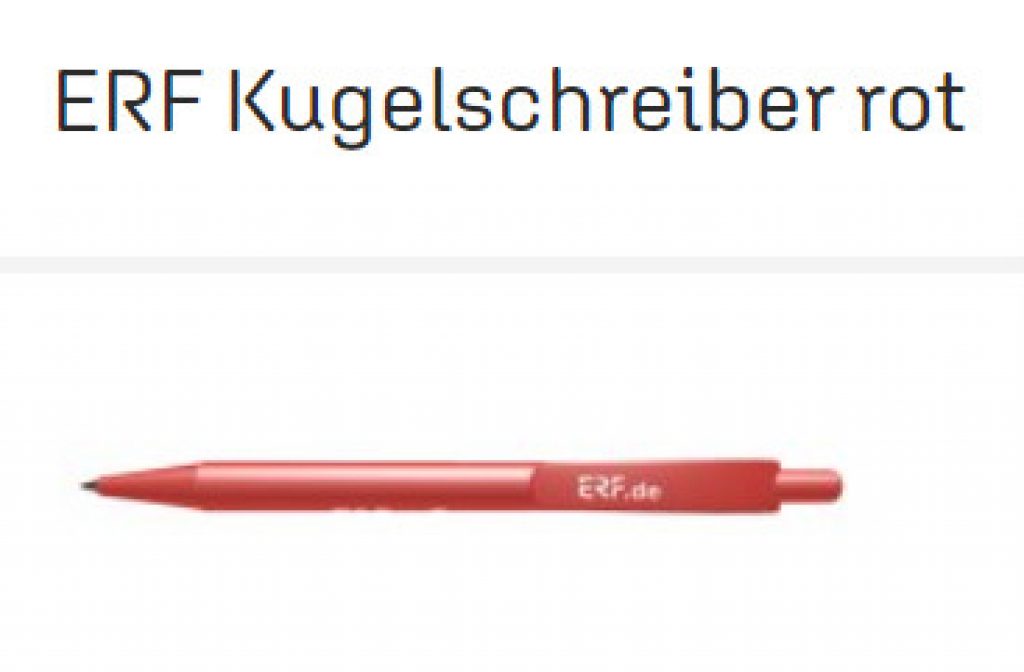 Erf Kugelschreiber Rot Erf Shop