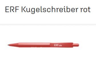 ERF Kugelschreiber rot ERF Shop