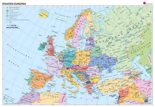 Europa Staaten Karte bestellen bei der Bundeszentrale für politische Bildung (bpb)