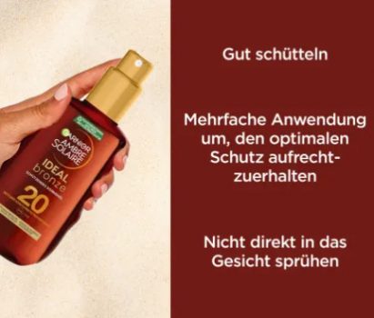 Garnier Ambre Solaire Sonnenöl Spray ideal bronze LSF ml dauerhaft günstig online kaufen dm de