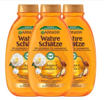 Garnier Wahre Schätze Pflegendes Öl Shampoo Argan Camelia Öl pflegt