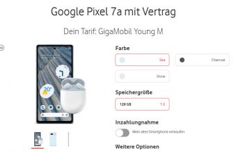 Google Pixel a + Google Pixel Buds A Series + Vodafone GigaMobi lM mit GigaKombi GB