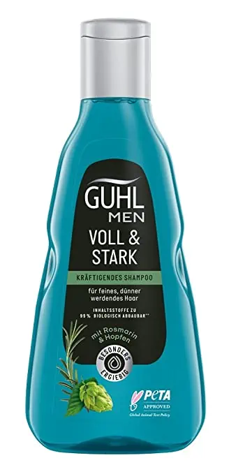 Guhl Men Voll & Stark Shampoo 250 ml ab 2,37 € inkl. Prime-Versand (statt 3,95 €)