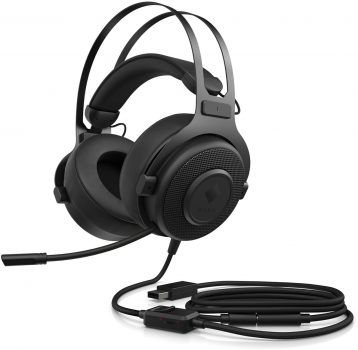 HP Omen Blast Gaming Headset (Over Ear, geschlossen, USB oder .mm Klinke für PC & Konsolen, Virtual Surround, m Kabel)