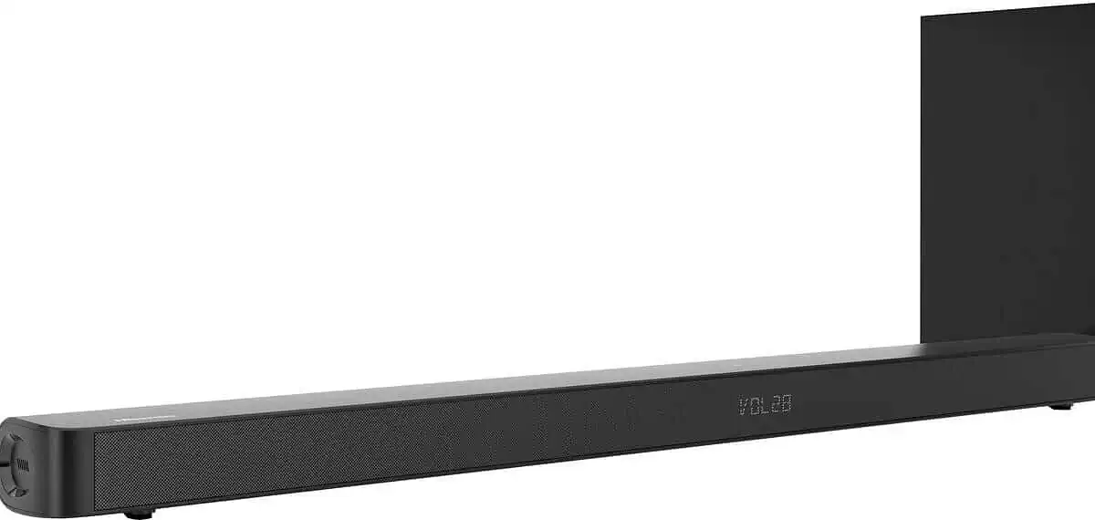Hisense 2.1 Soundbar HS212F mit kabellosem Subwoofer (Dolby Digital, 120 Watt) für rund 156,00 € inkl. Versand (statt 207,00 €)