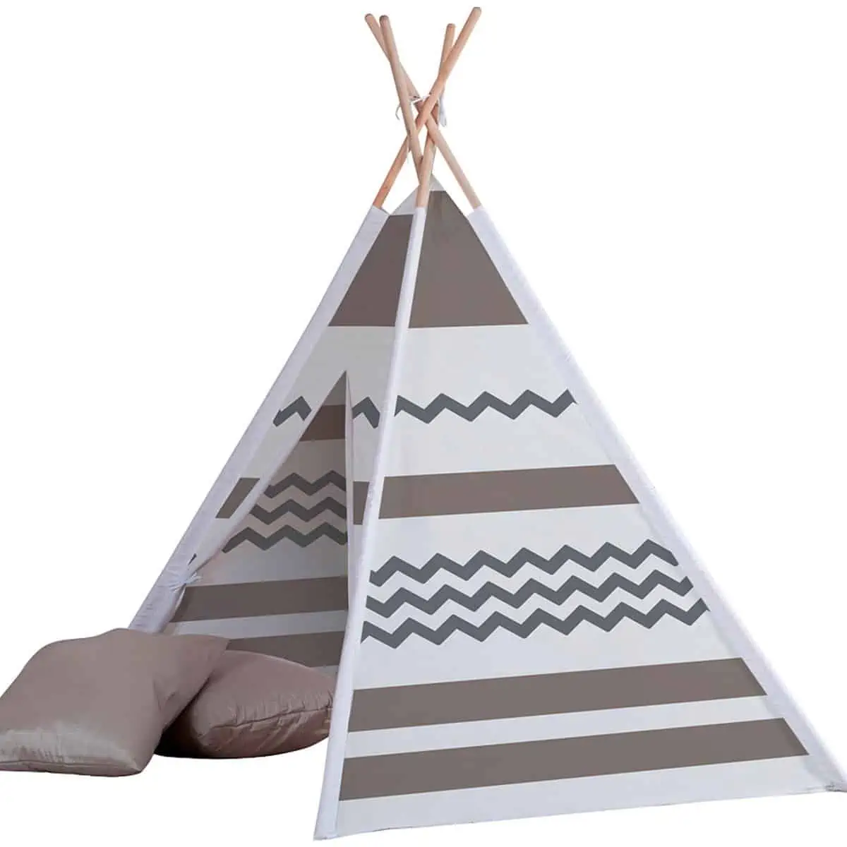 Holz-Tipi Spielzelt in Tragetasche ( L/B/H ca: 120 x 120 x 160 cm) für 22,79 € inkl. Versand (statt 28,98 €)