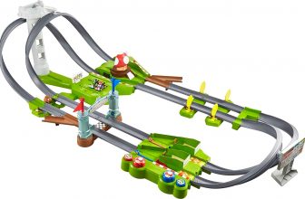 Hot Wheels HFY Mario Kart Mario Rundkurs Rennbahn Trackset Deluxe inkl. Spielzeugautos