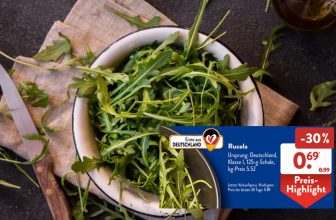 Jetzt mit Cashback Geld sparen 🏷️Frischer Rucola mit € marktguru