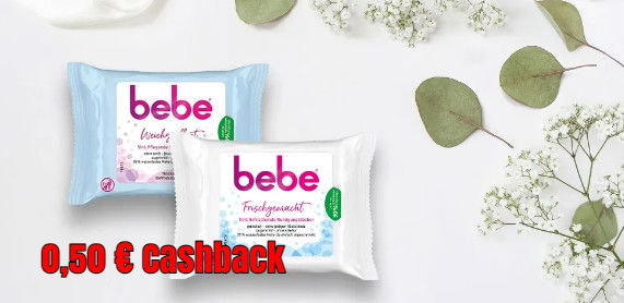 bebe Reinigungstücher – 0,50 € Cashback