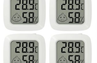 Jooheli Stück Thermo Hygrometer, Digitales Thermo Hygrometer, Thermometer Hygrometer Innen, mit Hh