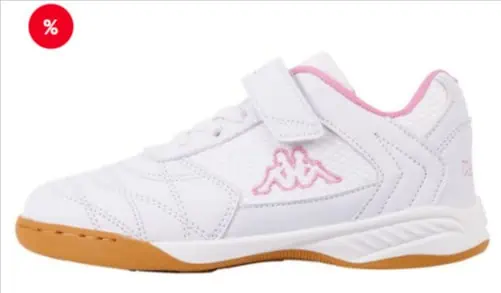 Kappa Kinder Hallenschuh in Weiß-Rosa ab 11,99 € (OttoUp) (statt 25€)