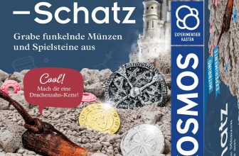 Kosmos Ritter Schatz Grabe Funkelnde Münzen und Spielsteine aus, für Mittelalter Fans und kleine Archäologen