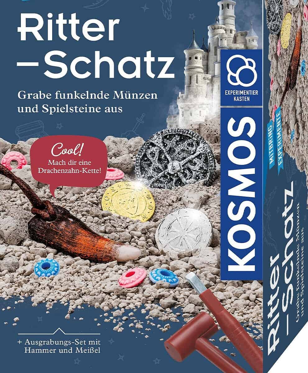 Kosmos Ritter Schatz Grabe Funkelnde Münzen Und Spielsteine Aus, Für Mittelalter Fans Und Kleine Archäologen