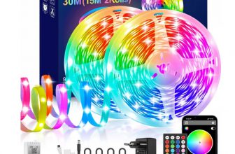 LED Strip M RGB Streifen Led Band mit Musik Sync Farbwechsel Lichterkette mit Fernbedienung