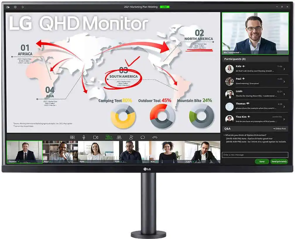 LG 32QP880N-B 81.3 cm (32″) WQHD Monitor mit IPS, HDR10 und USB Type-C für 249,90 € inkl. Versand (statt 325,00 €)