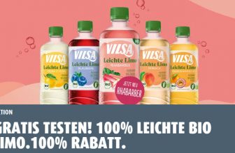 Leichte Bio Limo gratis testen VILSA