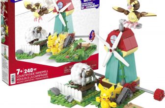 MEGA POKÉMON Windmühlen Farm teiliges Bauset mit Bewegungsstein und Pikachu , Taubsi und Wolly Actionfiguren