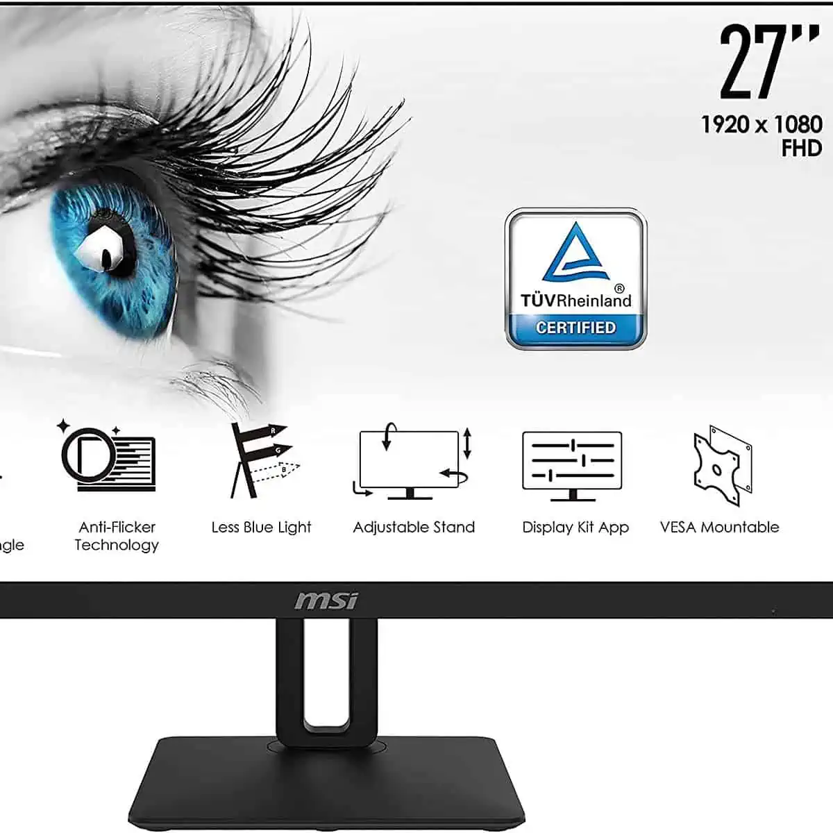 MSI PRO MP271PDE – 27 Zoll FullHD LED-Monitor für 149,00 € inkl. Versand (statt 192,35 €)